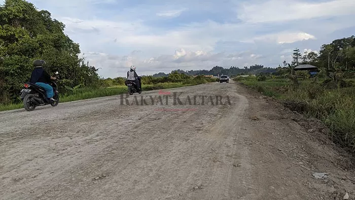 BAKAL DIASPAL: Kondisi Jalan Buluh Perindu sebagai alternatif bagi pengendara untuk mempersingkat akses dari Tanjung Selor-Tanjung Palas dan sebaliknya.