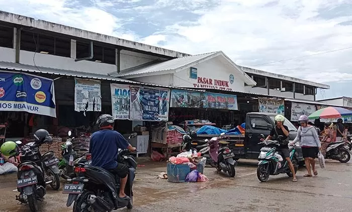 KAWASAN PASAR: Penataan Pasar Induk Tanjung Selor masih menjadi pekerjaan rumah bagi pemerintah daerah untuk bisa diselesaikan.
