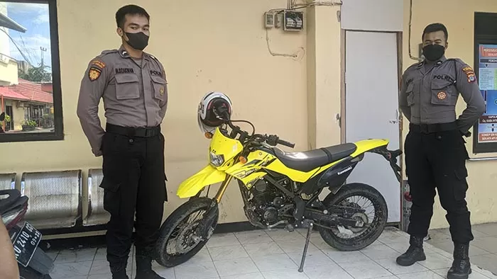 BARANG BUKTI: Satu unit sepeda motor yang diamankan Satreskrim Polres Tarakan, Kamis (4/8).
