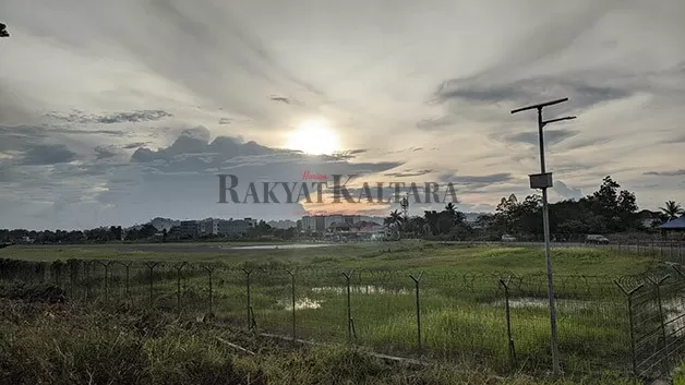 PENINGKATAN BANDARA: Pembebasan lahan perlu dilakukan dalam upaya peningkatan Bandara Tanjung Harapan Tanjung Selor.