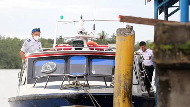 LAKUKAN RAMP CHECK: Dishub Kaltara ingin memastikan kondisi speedboat reguler laik berlayar mengingat lonjakan penumpang jelang Nataru bakal terjadi.