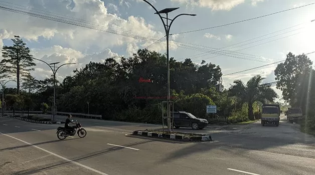 RAWAN LAKA LANTAS: Ruas Jalan Simpang Korpri Tanjung Selor menjadi perhatian karena dinilai rawan terjadinya kecelakaan lalu lintas.