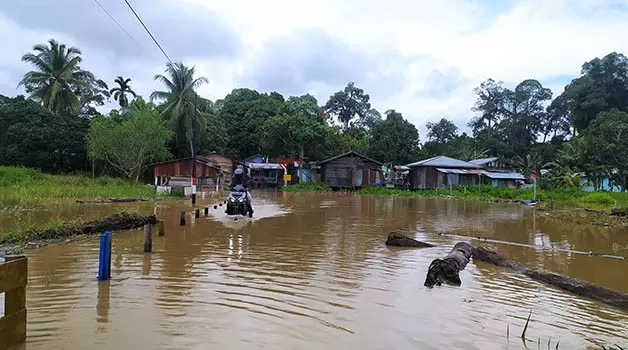 ANTISIPASI BANJIR: BPBD Bulungan telah mendata ada dua kecamatan berpotensi risiko tinggi terjadinya bencana banjir.