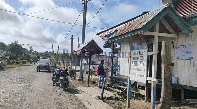 PEMERATAAN TELEKOMUNIKASI: Desa Naha Aya yang berada di Kecamatan Peso Hilir merupakan salah satu desa yang mendambakan adanya jaringan telekomunikasi.