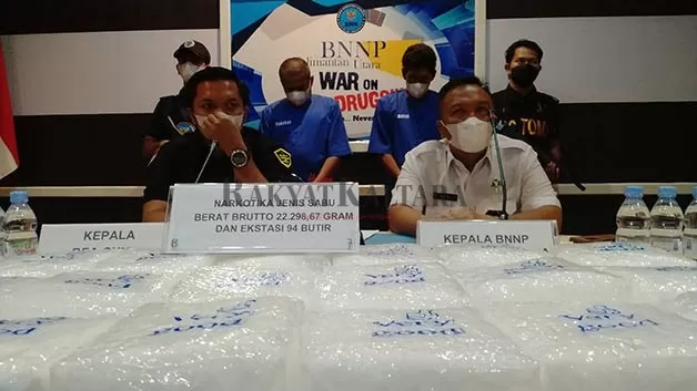DARURAT NARKOTIKA: BNNP Kaltara kerap melakukan pengungkapan narkotika jenis sabu yang diduga berasal dari negara Malaysia.
