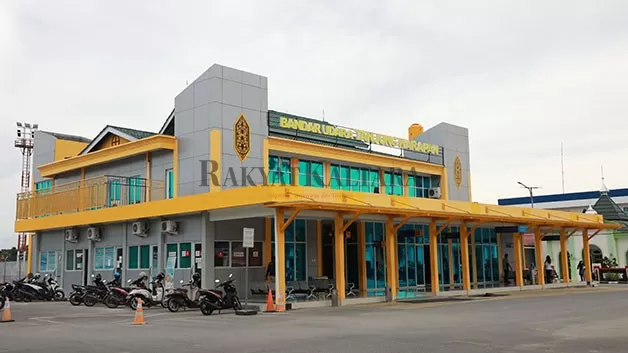 PERHUBUNGAN: Pengembangan Bandara Tanjung Harapan masih diupayakan untuk memberikan pelayanan maksimal bagi masyarakat.