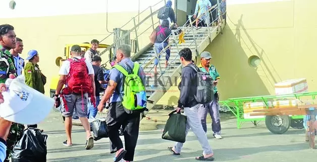 RUTE BARU: Imigrasi Tarakan meminta alur kedatangan dan keberangkatan penumpang internasional dipi-sah, sebelum dibukanya rute Tarakan-Tawau di Pelabuhan Malundung Tarakan.
