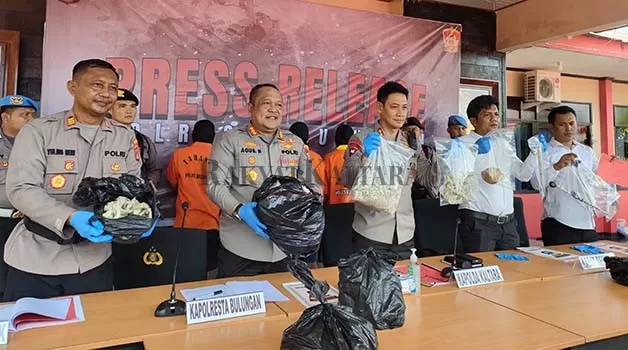 PENCURIAN SBW: Barang bukti yang berhasil diamankan dari kasus pencurian sarang burung walet yang terjadi di Kecamatan Sekatak, Kabupaten Bulungan.