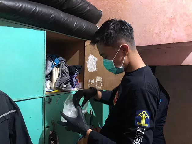 SIDAK LAPAS: Petugas Lapas Kelas IIA Tarakan kembali menemukan barang terlarang di kamar warga binaan, Rabu (31/5).