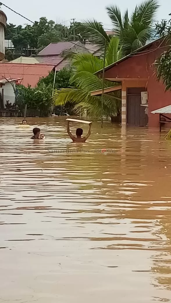 Banjir yang pernah melanda Bontang, beberapa waktu lalu.