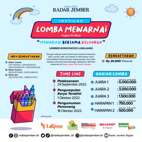 Juknis Lomba Mewarnai Bersama Keluarga 2022 - Radar Jember