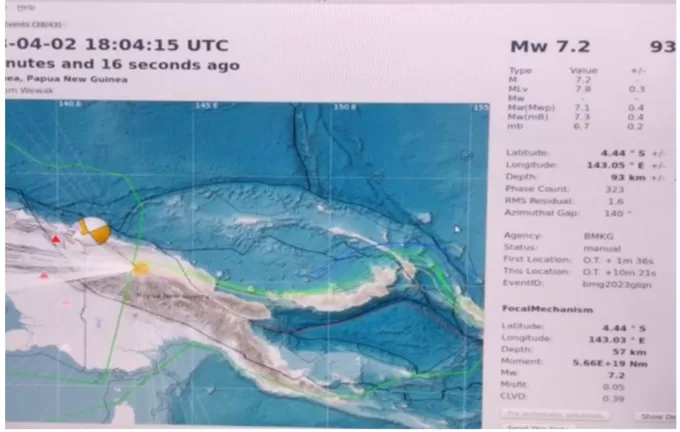 Gempa Dahsyat M 7,2 Di Guncang Papua Nugini - Radar Jember