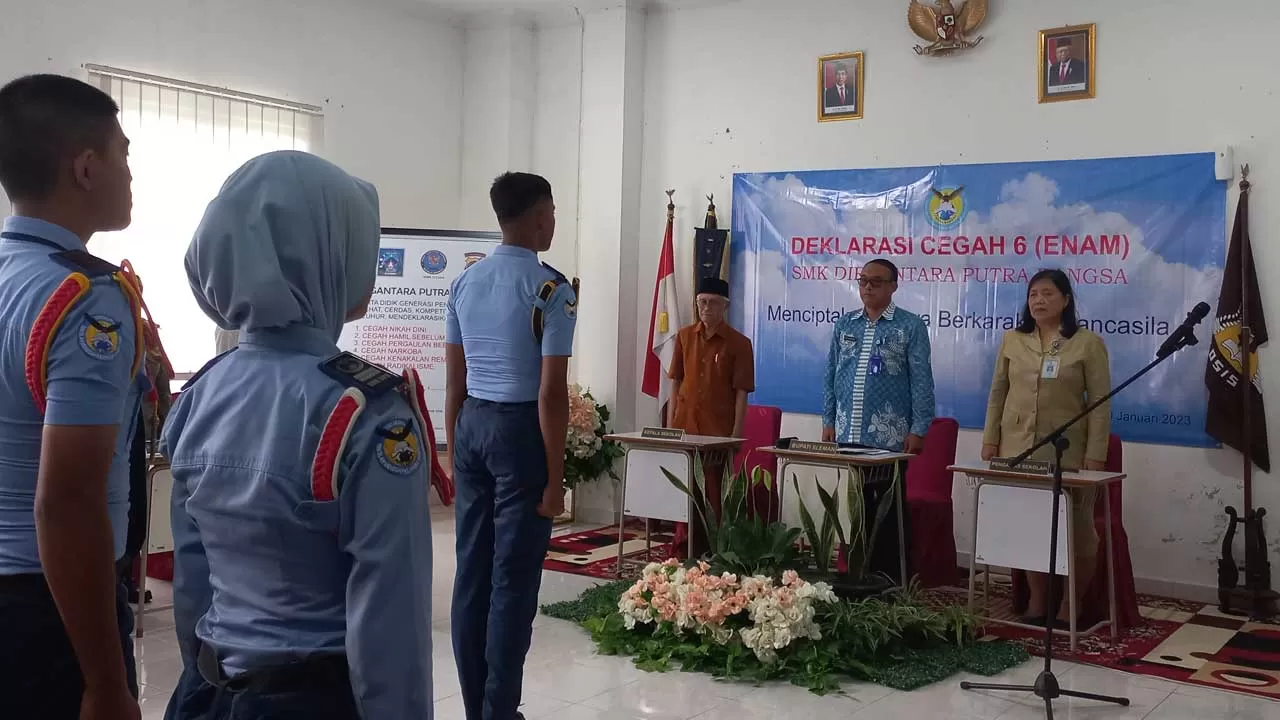 Perangi Pergaulan Bebas, SMK Dirgantara Putra Bangsa Deklarasikan Cegah 6 -  Radar Jogja