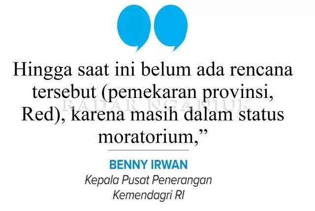 Pemekaran Provinsi Masih Moratorium Radar Kediri