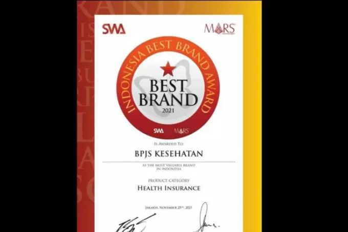 BPJS Kesehatan Raih Penghargaan Indonesia Best Brand Award 2021 - Radar ...