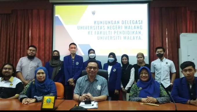 Mahasiswa Fakultas Psikologi Universitas Negeri Malang saat berkunjung ke Universiti Malaya, Malaysia, tahun lalu