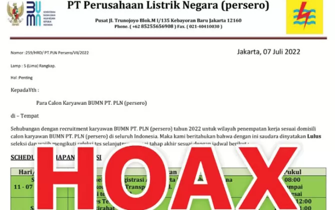 PLN Minta Masyarakat Waspada Penipuan Berkedok Rekrutmen Pegawai: Cek ...