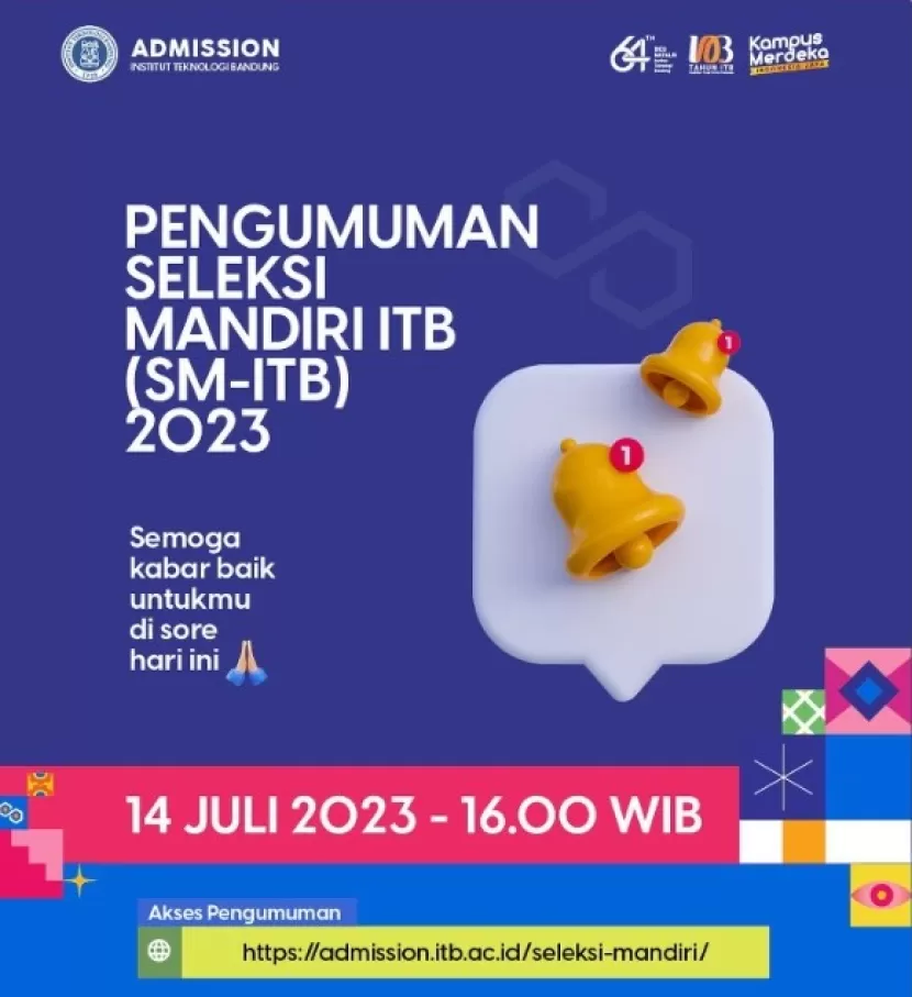 Klik Link Admission Itb Ac Id Seleksi Mandiri Untuk Lihat Pengumuman Hasil Seleksi Mandiri ITB