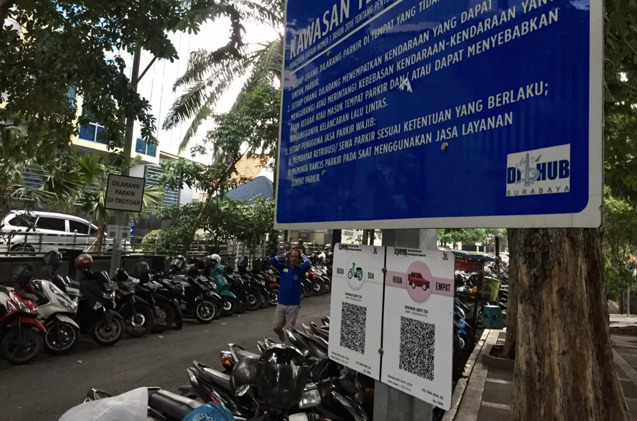 Dishub Surabaya Uji Coba Qris Parkir Tepi Jalan Di Balai Kota Dan Taman Bungkul Sapa Nusa 2254