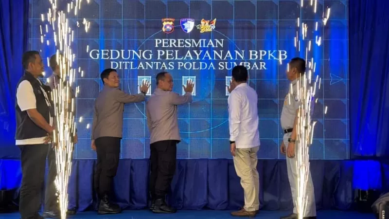 Peresmian Gedung BPKB Polda Sumbar yang baru, Rabu (28/1/2026) pagi. (Dok. Humas Polda Sumbar)