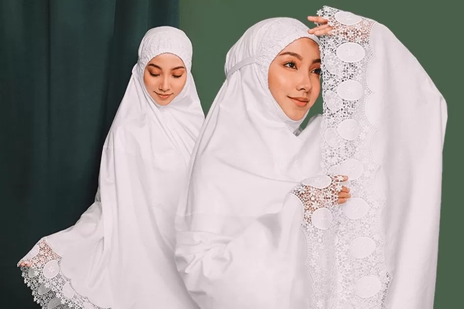 Ilustrasi mukena. (Dok. Lazada)