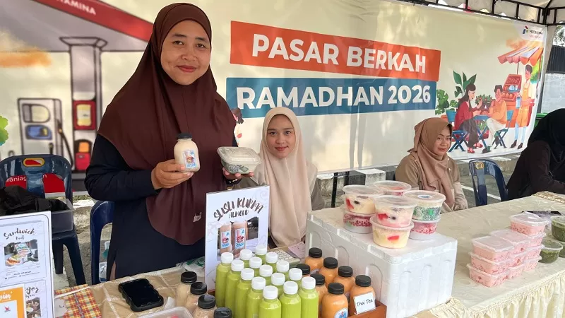 Pertamina Patra Niaga Regional Sumbagut menggelar Pasar Berkah Ramadan 2026 untuk pelaku UMKM di Kota Medan. (Dok. PPN Sumbagut)