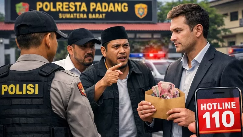 Ilustrasi ormas ditangkap polisi. (Dok. AI)