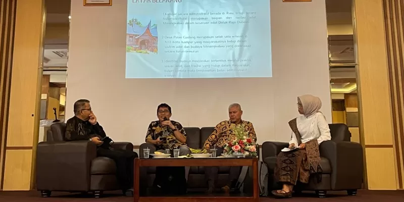 Seminar Nasional yang digelar Program Studi Pendidikan Sejarah Universitas Negeri Padang (UNP) di Aula Fakultas Ilmu Sosial, Sabtu (25/4/2026). (Foto: UNP)
