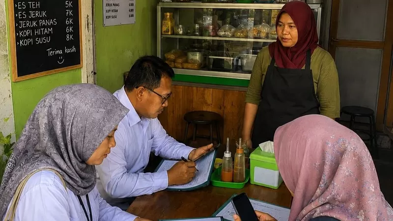 Dinas Koperasi dan Usaha Kecil dan Menengah (Diskop UKM) Kota Padang menggelar sosialisasi pendataan pelaku usaha sebagai upaya memperkuat basis data UMKM daerah di Padang, Minggu (24/5/2026) siang. (Dok. Diskop UKM Padang)