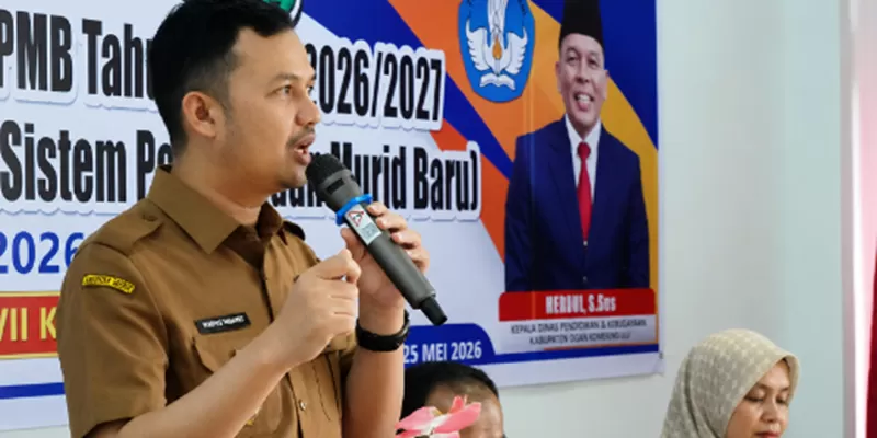 Sosialisasi Petunjuk Teknis (Juknis) SPMB dan Bimbingan Teknis (Bimtek) aplikasi Sipena Baru yang digelar di SD Unggul Tetpadi, Limpato, Kecamatan VII Koto Sungai Sarik, Senin (25/5/2026). (Foto: Pemkab Padang Pariaman)