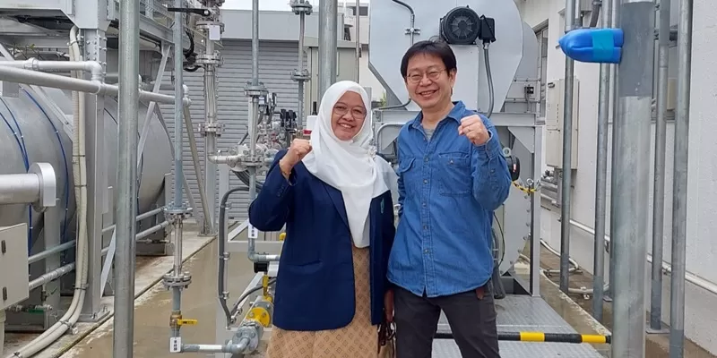 Pertemuan membahas pengembangan teknologi energi bersih  dalam kolaborasi riset internasional antara Universitas Bung Hatta dan Gifu University, Jepang.  (Foto: UBH)