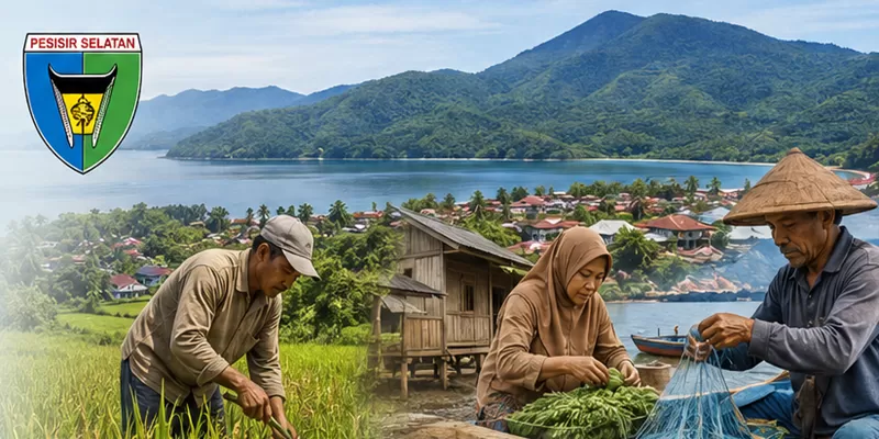 Berdasarkan Data Tunggal Sosial Ekonomi Nasional (DTSEN) per 5 Mei 2026, kemiskinan di Pesisir Selatan tidak lagi tersebar secara acak, tetapi mulai terkonsentrasi dalam kawasan-kawasan tertentu yang memiliki karakteristik ekonomi dan sosial serupa. (Foto: Pemkab Pessel)