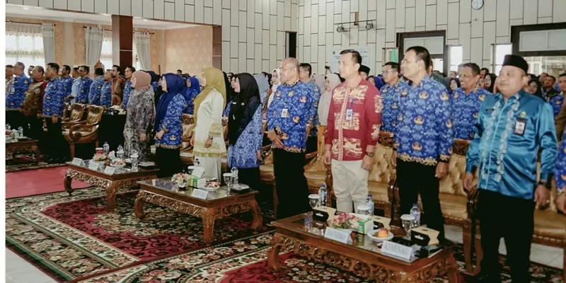 Launching dan Sosialisasi SPMB di Aula Sarantau Sasurambi Kantor Bupati Solok Selatan, Kamis (21/5/2026). (Foto: Pemkab Solsel)