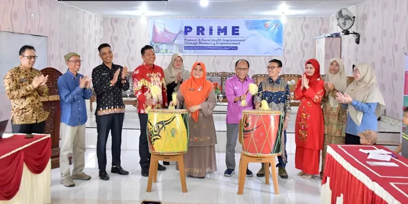 Program PRIME (Poskesri & Rural Health Improvement Through Mentoring Empowerment) resmi diluncurkan di Nagari Canduang Koto Laweh, Kecamatan Canduang, Kabupaten Agam, Kamis (7/5/2026).  (Foto: Pemkab Agam)