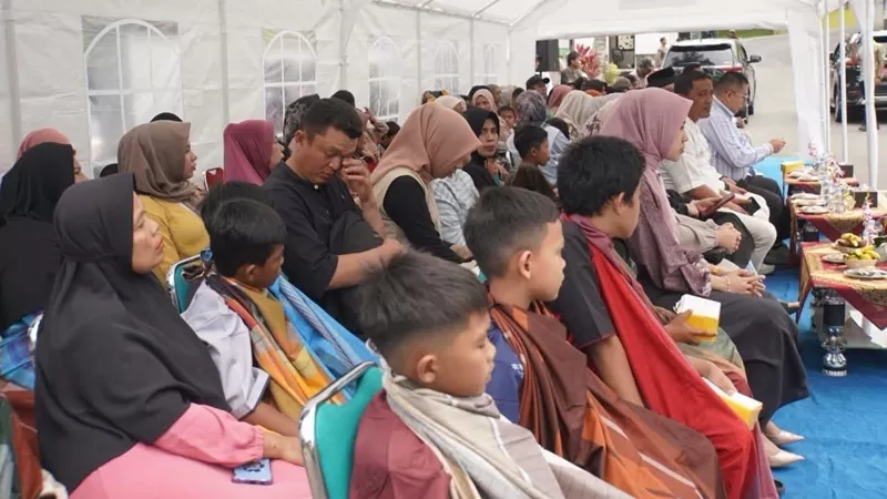  Sebanyak 130 anak mengikuti kegiatan khitanan massal yang digelar Badan Amil Zakat Nasional (Baznas) Kota Padang Panjang di Rumah Sakit Umum Daerah (RSUD), Sabtu (20/6/2026). (Foto: Pemko Padang Panjang)