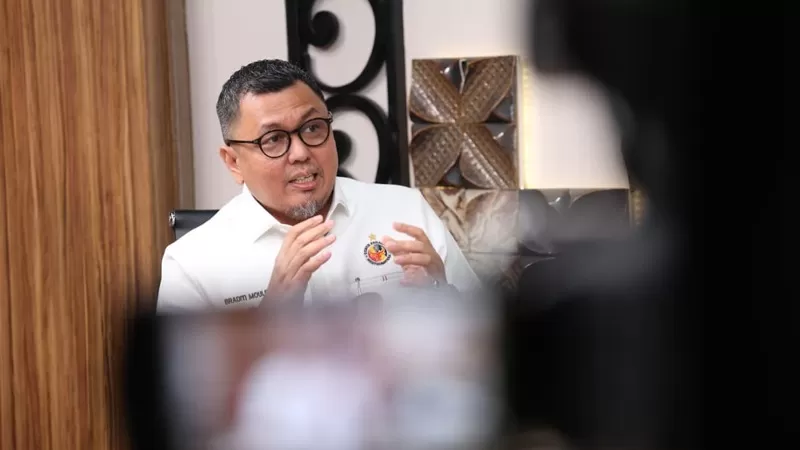 Chief Operating Officer (COO) Semen Padang FC, Braditi Moulevey, menyampaikan target Kabau Sirah menjadi juara Championship 2026/2027 sekaligus mengamankan promosi kembali ke Liga 1. (Dok. Tim BM)