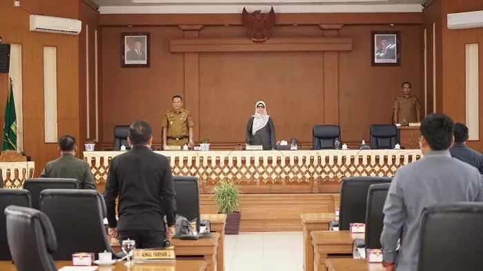 Rapat paripurna yang digelar di ruang sidang DPRD setempat, Senin (27/7/2026). (Foto: Pemko Payakumbuh)