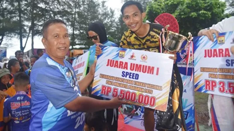 Kejuaraan Sepatu Roda Tingkat Nasional Pariaman Open 2026 Piala Wali Kota Pariaman resmi berakhir pada Minggu (5/7/2026).  (Foto: Pemko Pariaman)