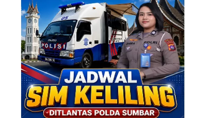 Ditlantas Polda Sumbar kembali menghadirkan layanan SIM Keliling untuk memudahkan masyarakat mengurus administrasi surat izin mengemudi di berbagai titik pelayanan. (Foto: Polda Sumbar)