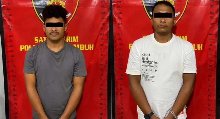 Aksi begal yang terjadi di pinggir jalan Jorong Lakuak Dama, Kenagarian Tanjung Haro Sikabu, Kecamatan Luak, Kabupaten Lima Puluh Kota, berakhir dengan penangkapan dua terduga pelaku. (Foto: Polres Payakumbuh)