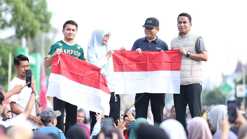 Car Free Day Tematik yang digelar Pemerintah Kota Solok menjadi rangkaian peringatan Hari Koperasi Nasional (Harkopnas) ke-79 tingkat Kota Solok.  (Foto: Pemko Solok)