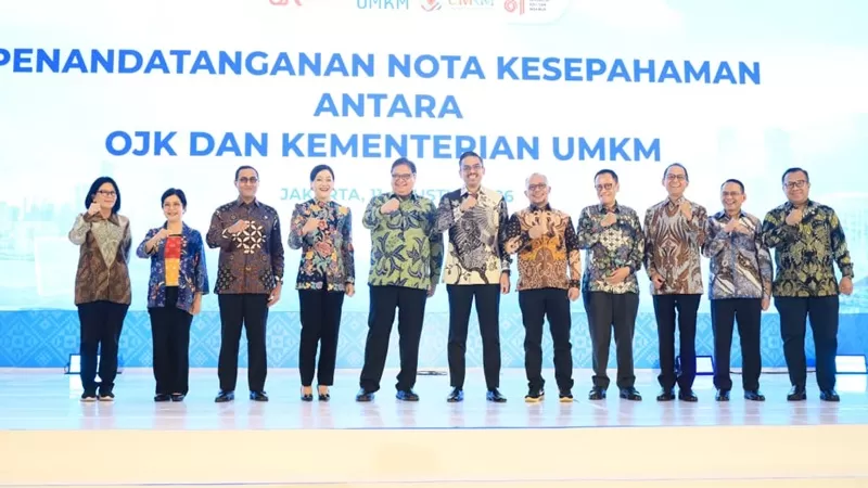 UMKM Finance Summit 2026 yang digelar OJK di Jakarta, Selasa (11/8/2026). 