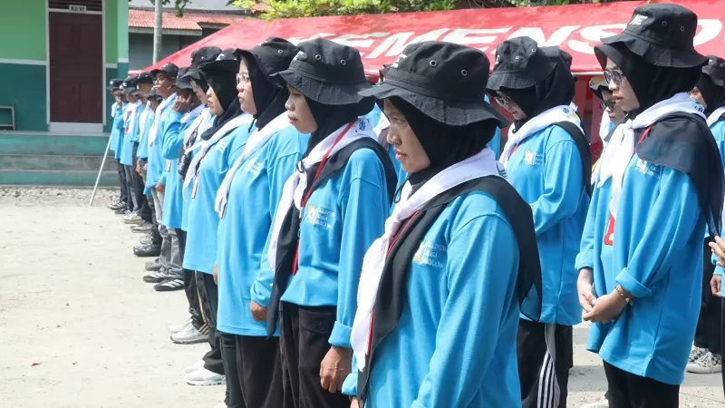Nagari Bayua, Kecamatan Tanjung Raya, Kabupaten Agam, memperkuat kesiapsiagaan menghadapi potensi bencana dengan mengukuhkan Kampung Siaga Bencana (KSB) sekaligus menggelar simulasi uji Standar Operasional Prosedur (SOP), Sabtu (22/8/2026). (Foto: Pemkab Agam)