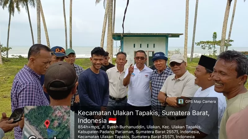 Kontraktor pelaksana melakukan peninjauan sekaligus persiapan lanjutan di lima lokasi pada Minggu (23/8/2026). (Foto: Pemkab Padang Pariaman)