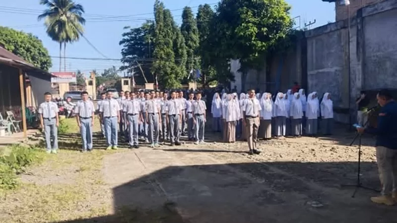 Pemusatan Diklat Paskibraka 2026 berlangsung di Desa Bahagia Wisma Amanah, Simpang Empat, Jumat (7/8/2026). (Foto: Pemkab Pasbar)