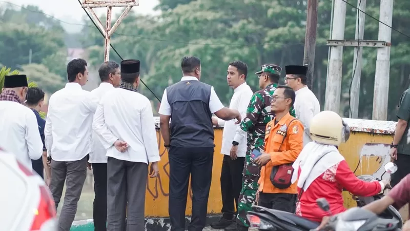 Kunjungan Tim Satuan Tugas Percepatan Rehabilitasi dan Rekonstruksi Pascabencana Alam di Provinsi Aceh, Provinsi Sumatera Utara, dan Provinsi Sumatera Barat ke Kota Solok, Kamis (13/8/2026). (*)