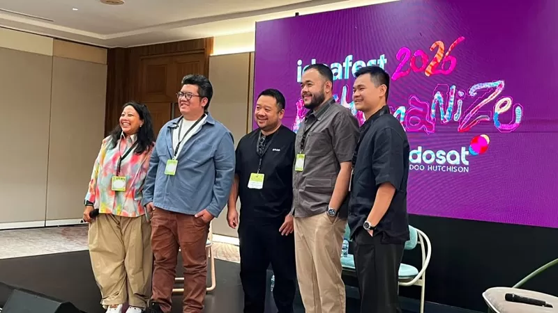 Wali Kota Padang, Fadly Amran menjadi salah satu pembicara dalam Ideafest 2026 di Jakarta International Convention Center (JICC), 5 Agustus 2026. Dalam kesempatan itu, Fadly membahas potensi kuliner Indonesia menjadi kuliner global serta upaya Kota Padang memperoleh rekognisi UNESCO sebagai kota gastronomi. (Dok. Diskominfo)