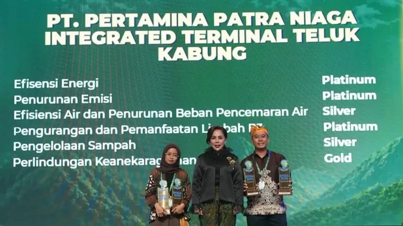 Pertamina Patra Niaga Sumbagut meraih 40 penghargaan dalam ajang Environmental and Social Innovation Awards (ENSIA) 2026 di The Westin Resort Nusa Dua, Bali pada Kamis (10/9/2026) lalu. (Dok. PPN Sumbagut)