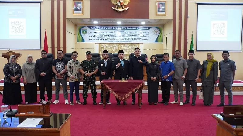 Rapat Paripurna DPRD Kota Padang Panjang, Kamis (3/9/2026).  (Foto: Pemko Padang Panjang)