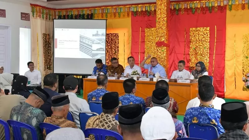 Kegiatan sosialisasi berlangsung di Aula Darul Qur'an Sariak, Kecamatan Sungai Pua, Kamis (17/9/2026). (Foto: Pemkab Agam)
